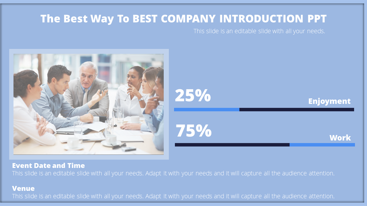 Free - Best Company Introduction PPT for Presentataion